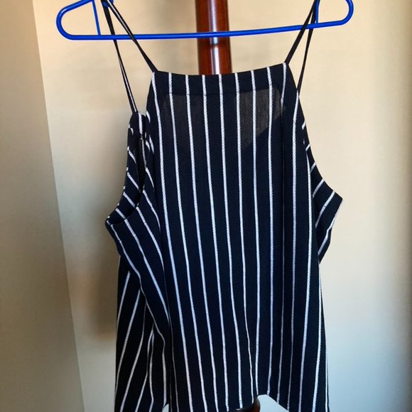Buttoned-Front Striped Cami - Picture 4 of 5